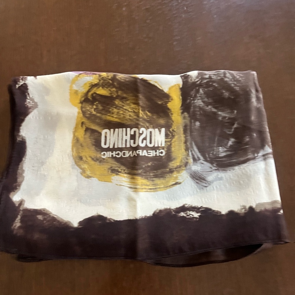 Moschino Brown and Yellow Scarf (Beautiful)